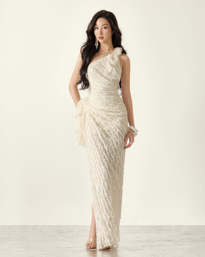 Beatrice Asymmetrical Slit Dress