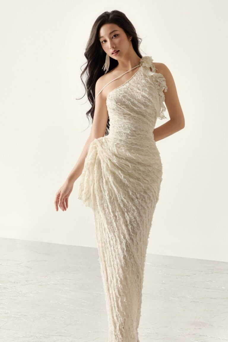 Beatrice Asymmetrical Slit Dress