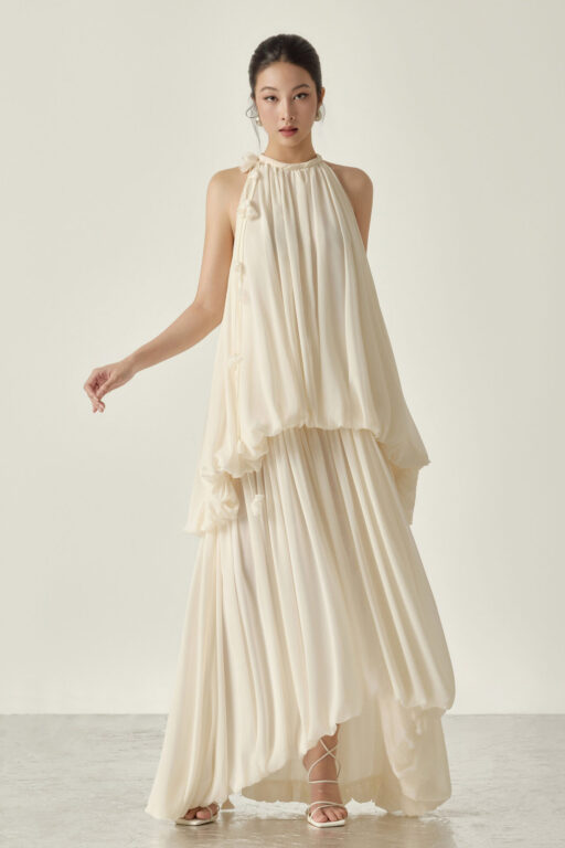 Matilda Halter Neck Maxi Dress
