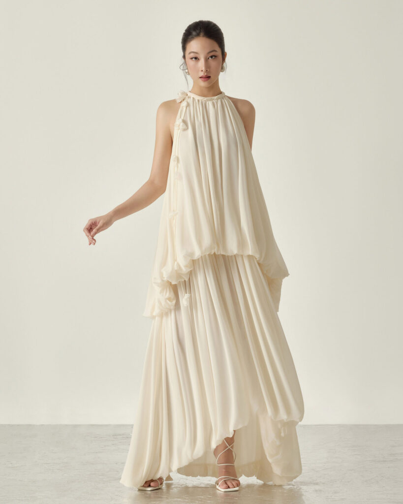 Matilda Halter Neck Maxi Dress