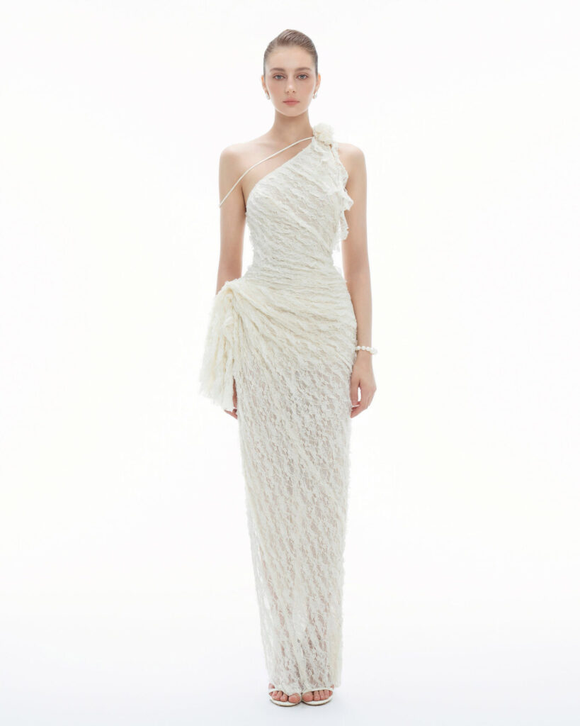 Oliver Asymmetric Drapping Bodycon Dress