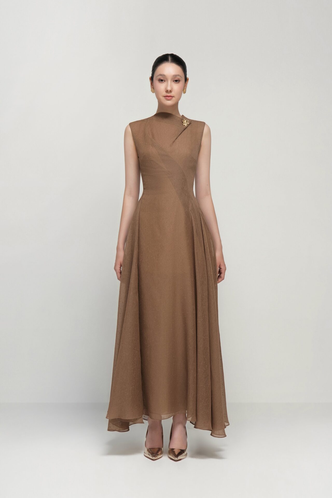 Daphne midi flared dress