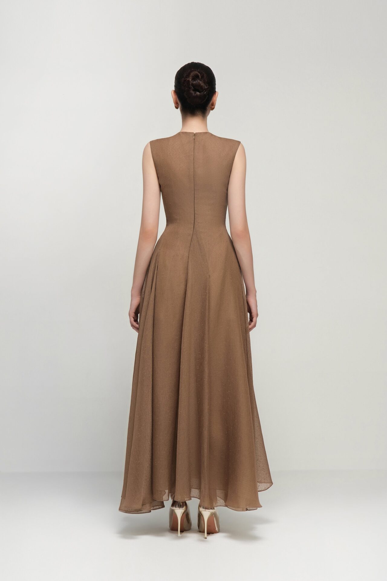 Daphne midi flared dress