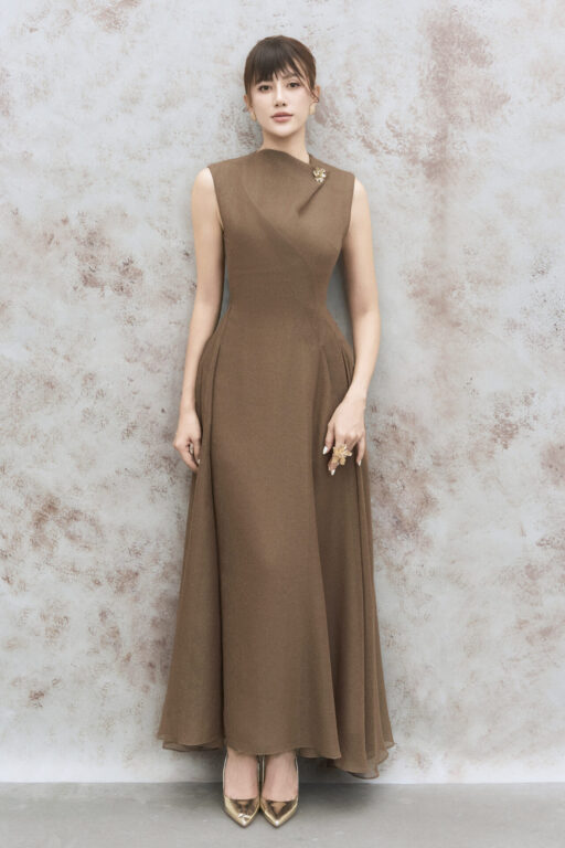 Daphne midi flared dress