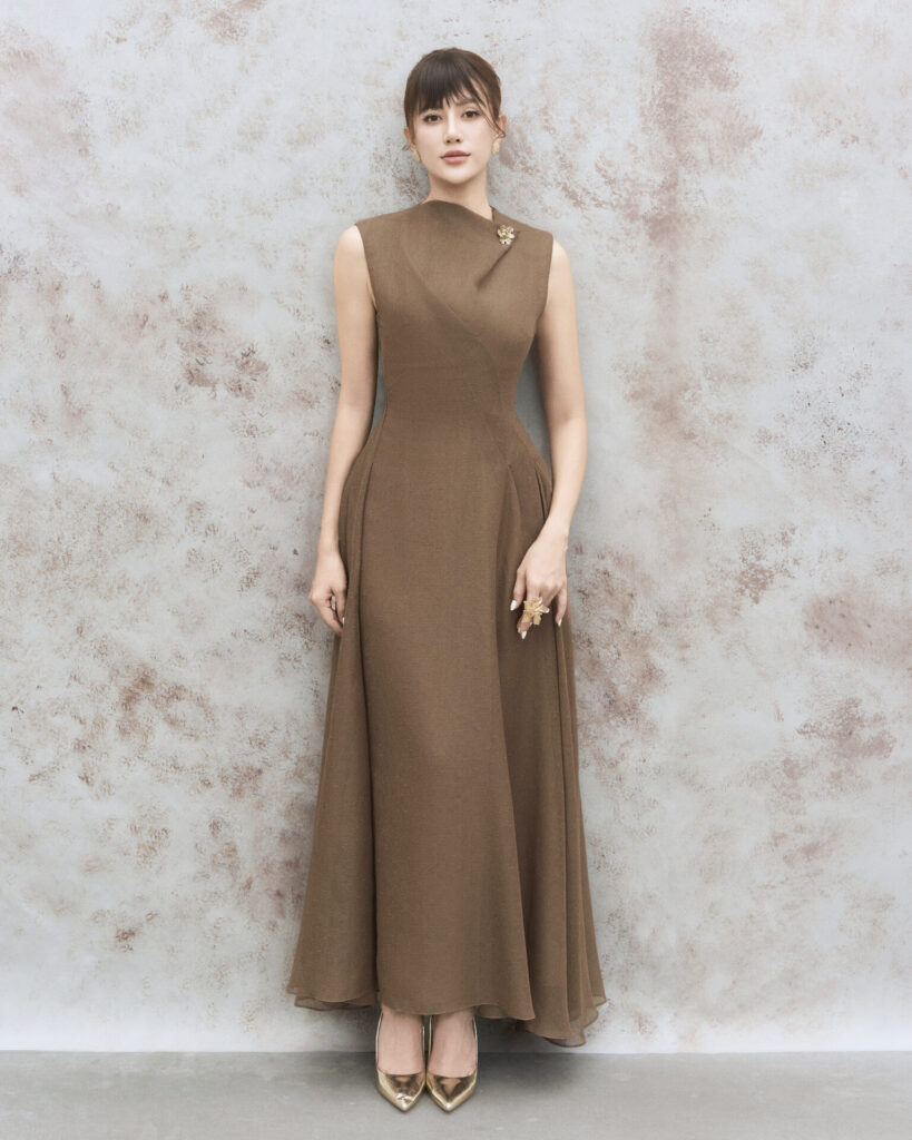 Daphne midi flared dress