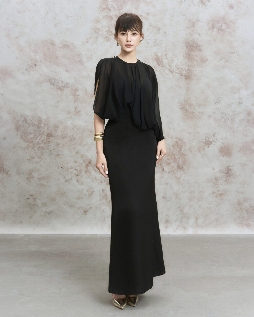 Wren gathered voile silk dress
